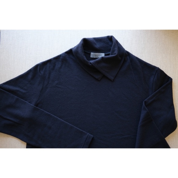Yohji Yamamoto - 22AW Double Collar Knit Top - Picture 2 of 8